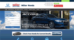 Desktop Screenshot of millerhondany.com